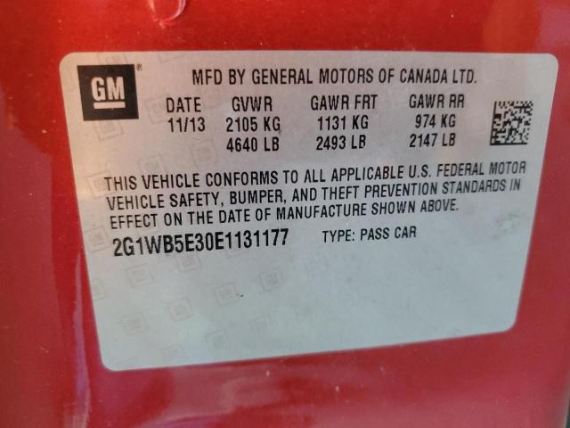 Photo 11 VIN: 2G1WB5E30E1131177 - CHEVROLET IMPALA LIM 