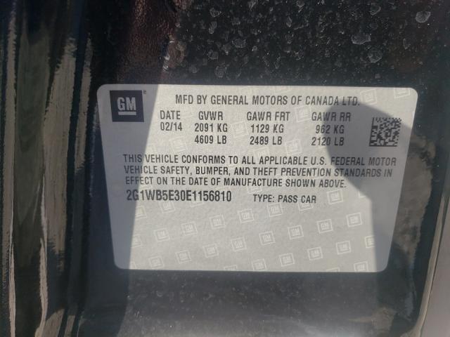 Photo 9 VIN: 2G1WB5E30E1156810 - CHEVROLET IMPALA LIM 