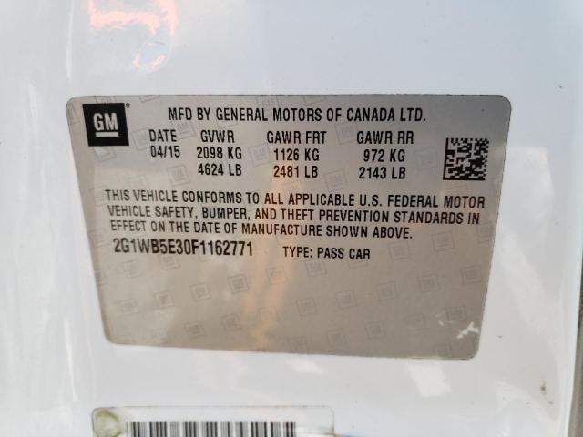 Photo 11 VIN: 2G1WB5E30F1162771 - CHEVROLET IMPALA LIM 