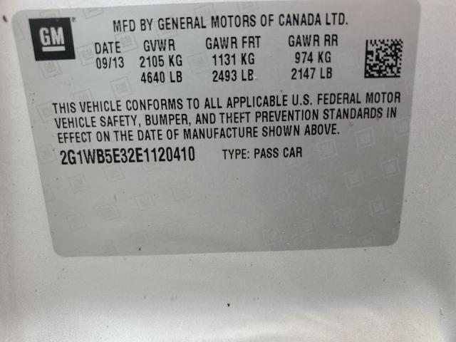 Photo 11 VIN: 2G1WB5E32E1120410 - CHEVROLET IMPALA 