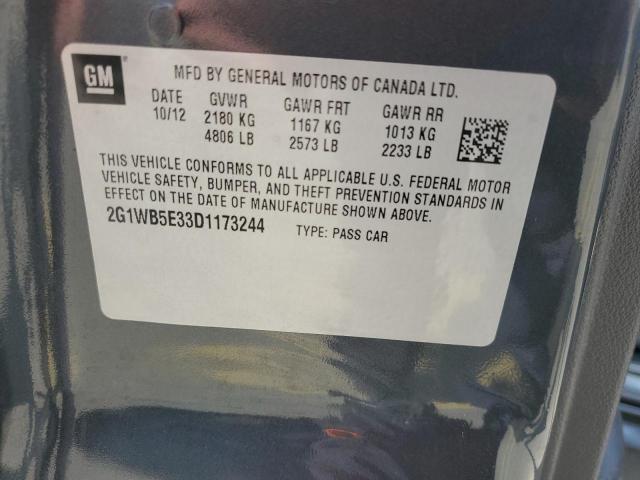 Photo 11 VIN: 2G1WB5E33D1173244 - CHEVROLET IMPALA LT 