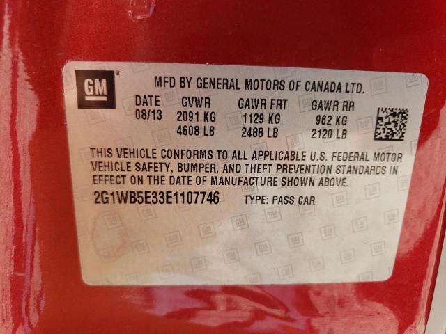 Photo 11 VIN: 2G1WB5E33E1107746 - CHEVROLET IMPALA 