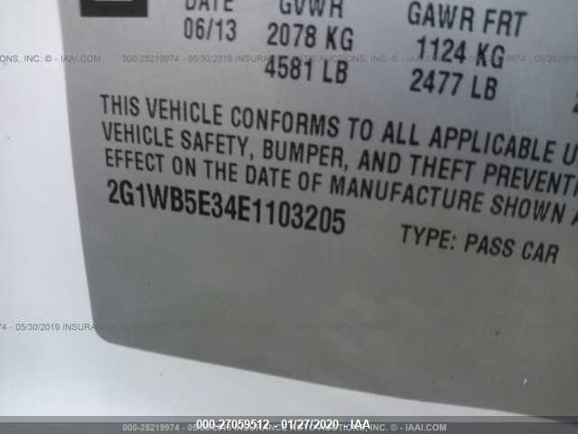 Photo 8 VIN: 2G1WB5E34E1103205 - CHEVROLET IMPALA LIMITED 