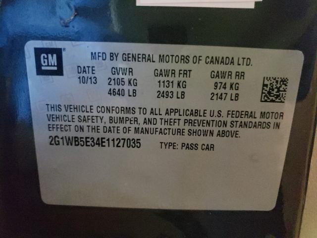 Photo 9 VIN: 2G1WB5E34E1127035 - CHEVROLET IMPALA LIM 