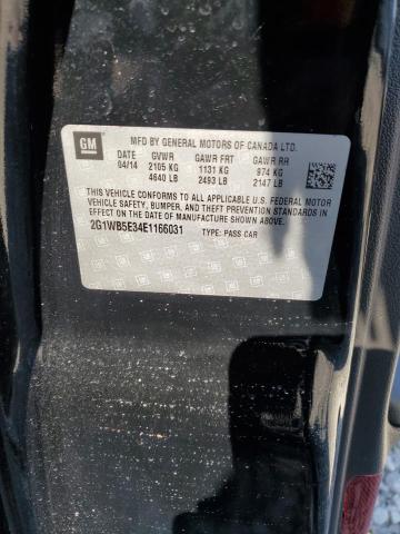 Photo 11 VIN: 2G1WB5E34E1166031 - CHEVROLET IMPALA LIM 