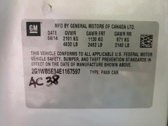 Photo 9 VIN: 2G1WB5E34E1167597 - CHEVROLET IMPALA LIM 