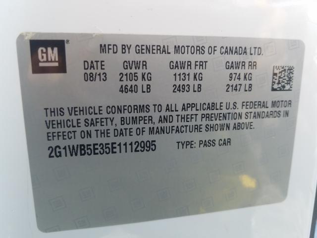 Photo 9 VIN: 2G1WB5E35E1112995 - CHEVROLET IMPALA LIM 