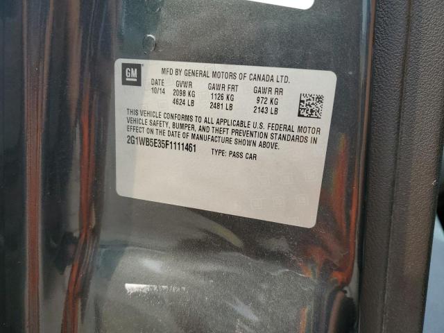 Photo 11 VIN: 2G1WB5E35F1111461 - CHEVROLET IMPALA 
