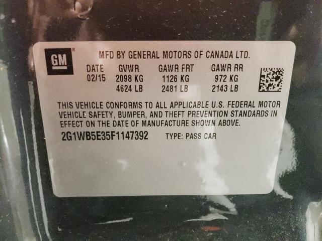 Photo 9 VIN: 2G1WB5E35F1147392 - CHEVROLET IMPALA LIM 