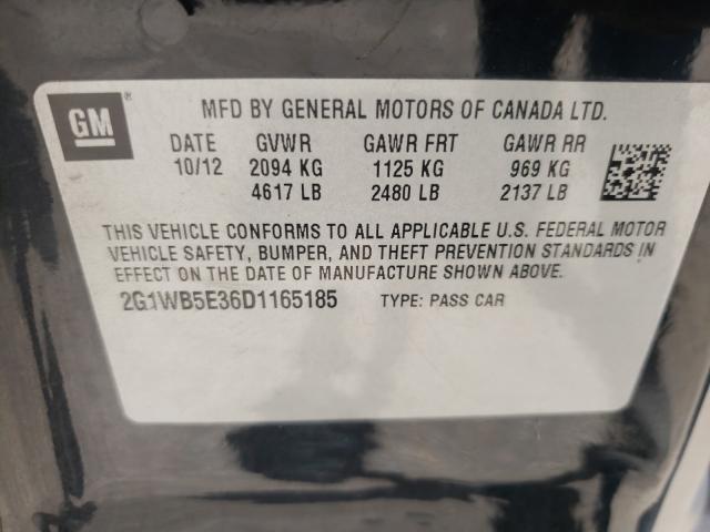 Photo 9 VIN: 2G1WB5E36D1165185 - CHEVROLET IMPALA LT 