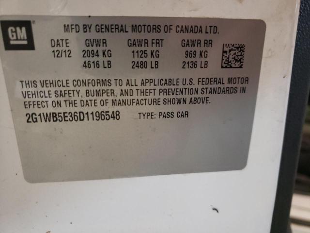 Photo 11 VIN: 2G1WB5E36D1196548 - CHEVROLET IMPALA LT 