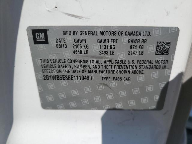 Photo 12 VIN: 2G1WB5E36E1110480 - CHEVROLET IMPALA LIM 