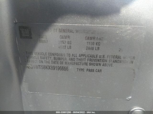 Photo 8 VIN: 2G1WB5E36E1114593 - CHEVROLET IMPALA LIMITED 