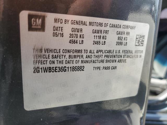 Photo 11 VIN: 2G1WB5E36G1186882 - CHEVROLET IMPALA LIM 