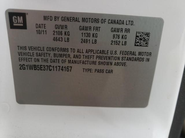 Photo 9 VIN: 2G1WB5E37C1174167 - CHEVROLET IMPALA LT 