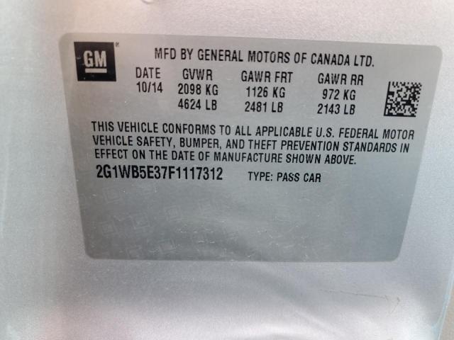 Photo 9 VIN: 2G1WB5E37F1117312 - CHEVROLET IMPALA LIM 