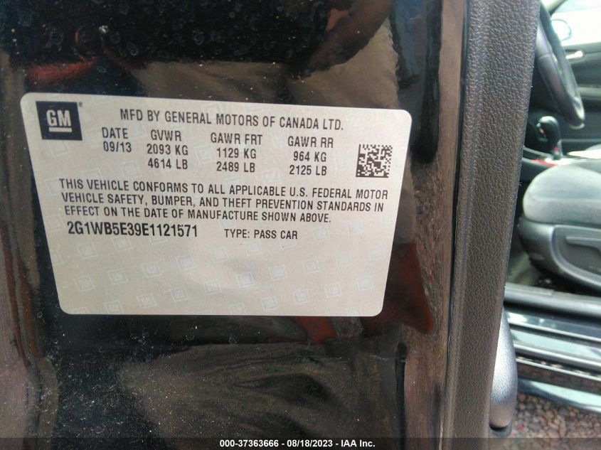 Photo 8 VIN: 2G1WB5E39E1121571 - CHEVROLET IMPALA LIM 