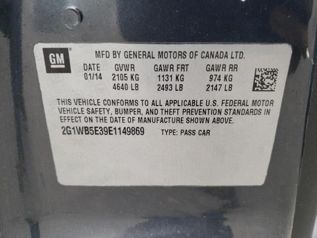 Photo 11 VIN: 2G1WB5E39E1149869 - CHEVROLET IMPALA LIM 