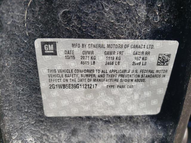 Photo 12 VIN: 2G1WB5E39G1121217 - CHEVROLET IMPALA LIM 