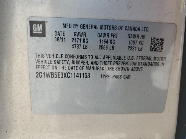 Photo 11 VIN: 2G1WB5E3XC1141163 - CHEVROLET IMPALA LT 