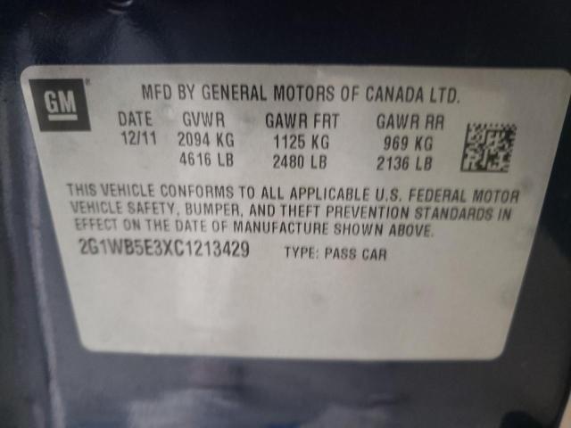 Photo 9 VIN: 2G1WB5E3XC1213429 - CHEVROLET IMPALA LT 