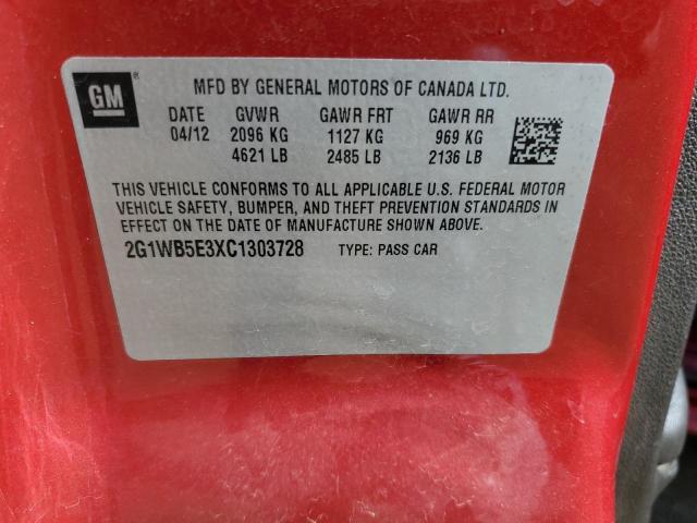 Photo 11 VIN: 2G1WB5E3XC1303728 - CHEVROLET IMPALA LT 