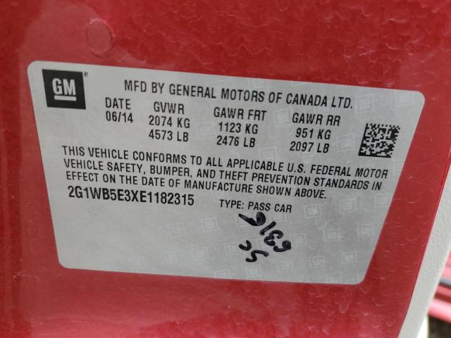 Photo 11 VIN: 2G1WB5E3XE1182315 - CHEVROLET IMPALA 