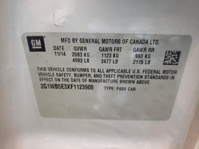 Photo 9 VIN: 2G1WB5E3XF1123900 - CHEVROLET IMPALA LIM 