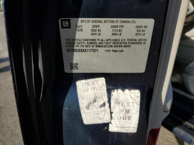 Photo 11 VIN: 2G1WB5EK6A1177971 - CHEVROLET IMPALA LT 