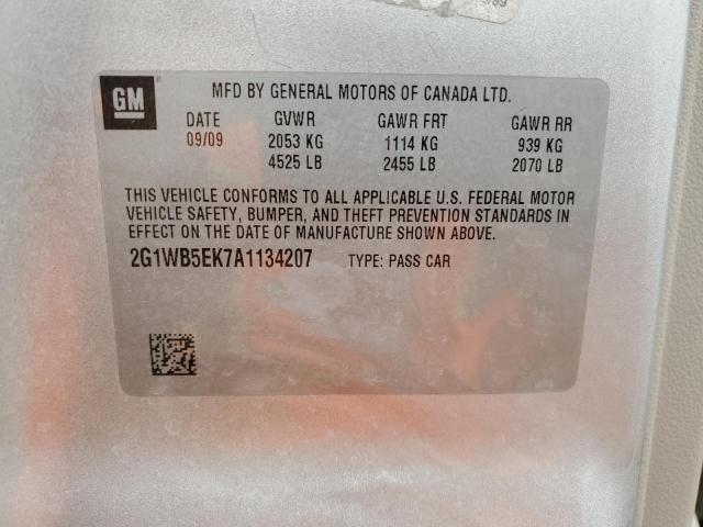 Photo 11 VIN: 2G1WB5EK7A1134207 - CHEVROLET IMPALA LT 