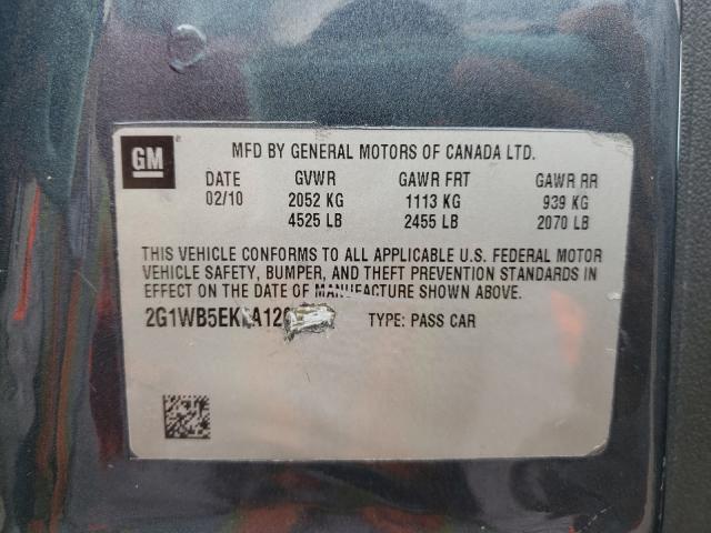 Photo 9 VIN: 2G1WB5EK8A1221131 - CHEVROLET IMPALA LT 