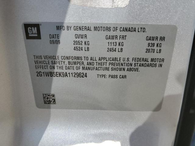 Photo 11 VIN: 2G1WB5EK9A1129624 - CHEVROLET IMPALA LT 