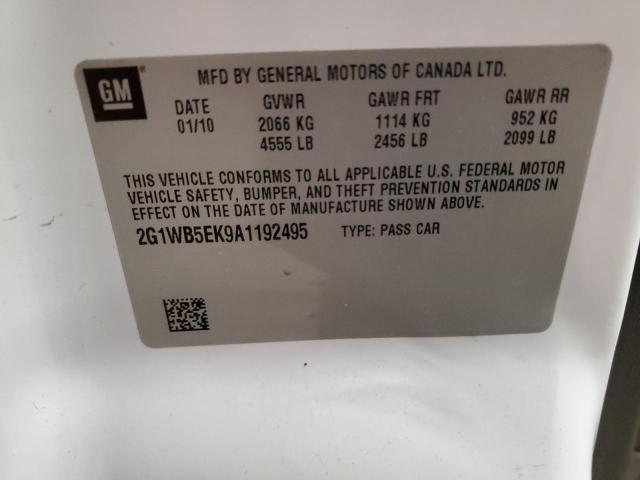 Photo 11 VIN: 2G1WB5EK9A1192495 - CHEVROLET IMPALA LT 