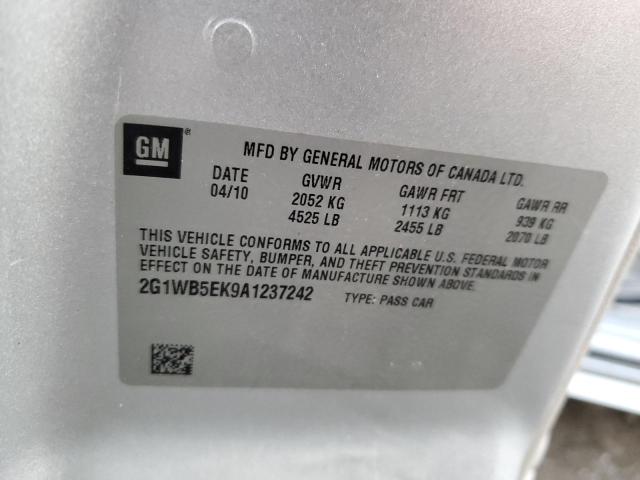 Photo 11 VIN: 2G1WB5EK9A1237242 - CHEVROLET IMPALA LT 