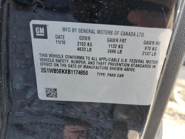 Photo 11 VIN: 2G1WB5EKXB1174850 - CHEVROLET IMPALA LT 