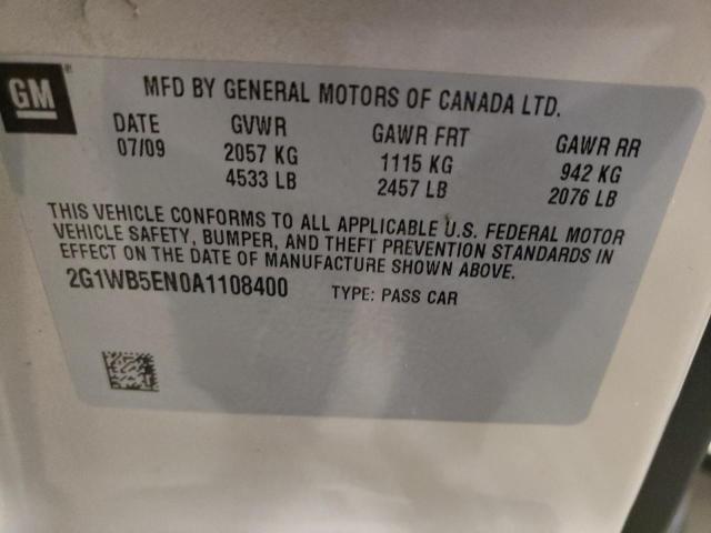 Photo 11 VIN: 2G1WB5EN0A1108400 - CHEVROLET IMPALA LT 