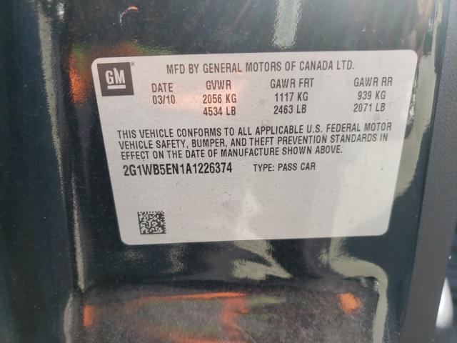 Photo 9 VIN: 2G1WB5EN1A1226374 - CHEVROLET IMPALA LT 