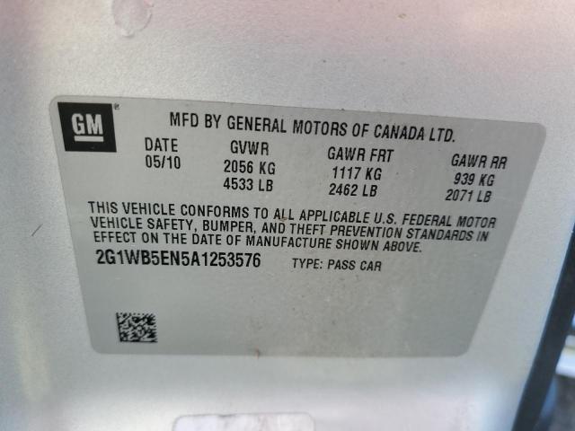 Photo 12 VIN: 2G1WB5EN5A1253576 - CHEVROLET IMPALA LT 