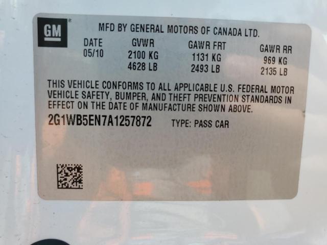 Photo 11 VIN: 2G1WB5EN7A1257872 - CHEVROLET IMPALA 