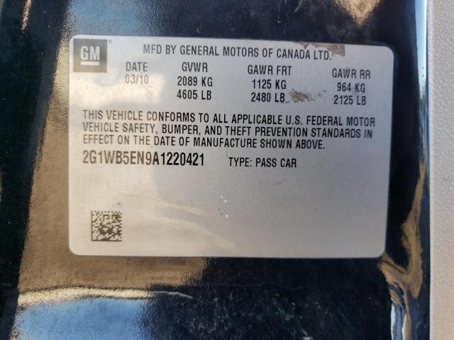 Photo 11 VIN: 2G1WB5EN9A1220421 - CHEVROLET IMPALA LT 