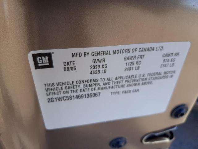 Photo 11 VIN: 2G1WC581469136067 - CHEVROLET IMPALA LT 