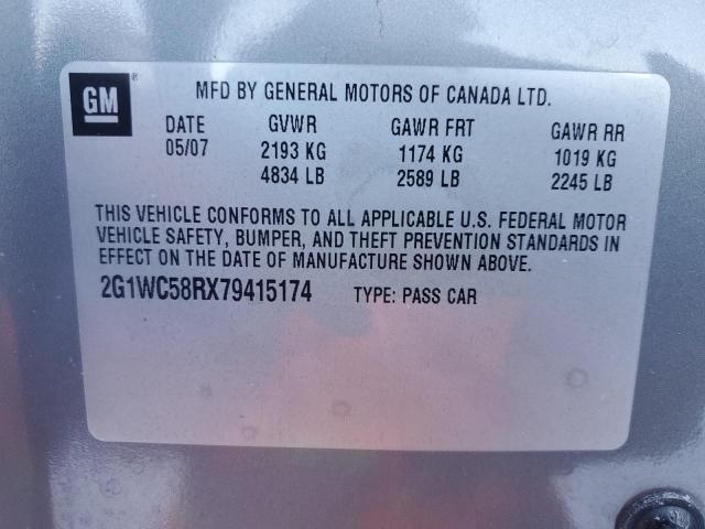 Photo 12 VIN: 2G1WC58RX79415174 - CHEVROLET IMPALA LT 