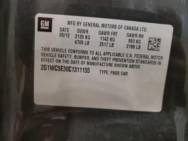 Photo 11 VIN: 2G1WC5E30C1311155 - CHEVROLET IMPALA LTZ 