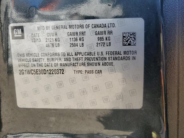 Photo 9 VIN: 2G1WC5E30D1220372 - CHEVROLET IMPALA LTZ 