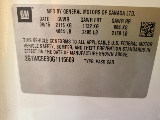 Photo 11 VIN: 2G1WC5E30G1115609 - CHEVROLET IMPALA LIM 