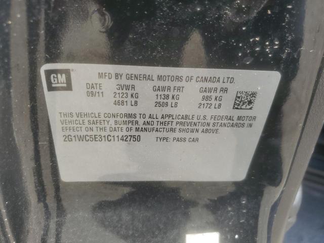 Photo 11 VIN: 2G1WC5E31C1142750 - CHEVROLET IMPALA LTZ 