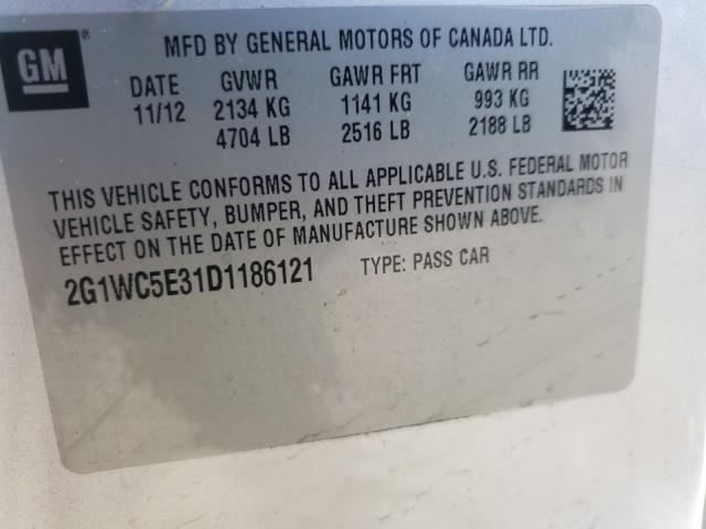 Photo 9 VIN: 2G1WC5E31D1186121 - CHEVROLET IMPALA LTZ 