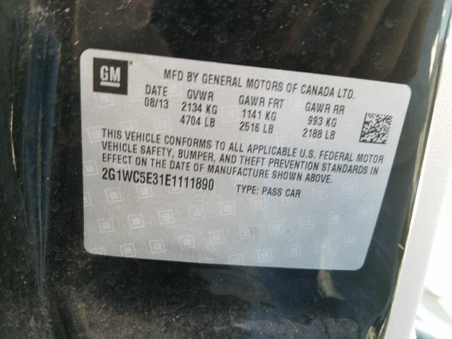 Photo 9 VIN: 2G1WC5E31E1111890 - CHEVROLET IMPALA LIM 