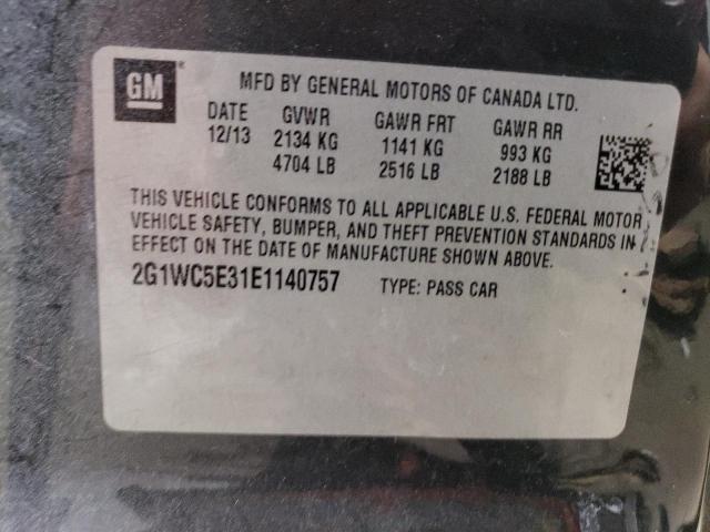 Photo 11 VIN: 2G1WC5E31E1140757 - CHEVROLET IMPALA LIM 