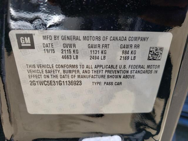 Photo 11 VIN: 2G1WC5E31G1136923 - CHEVROLET IMPALA LIM 